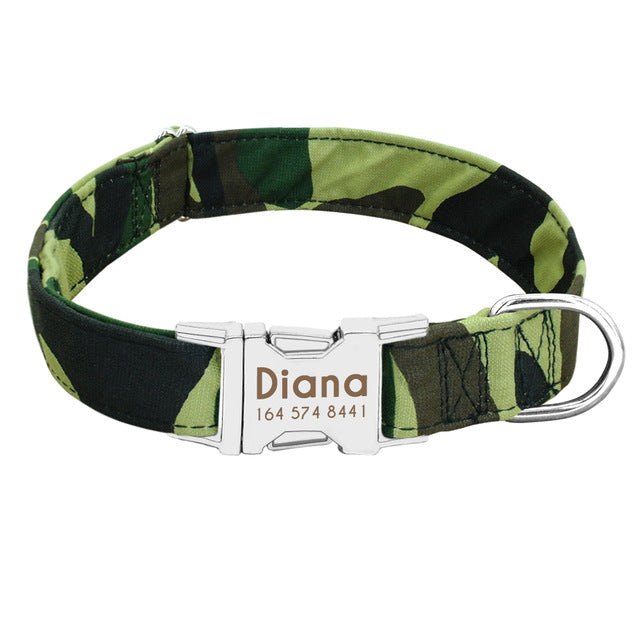 Nylon Print Adjustable Dog CollaR