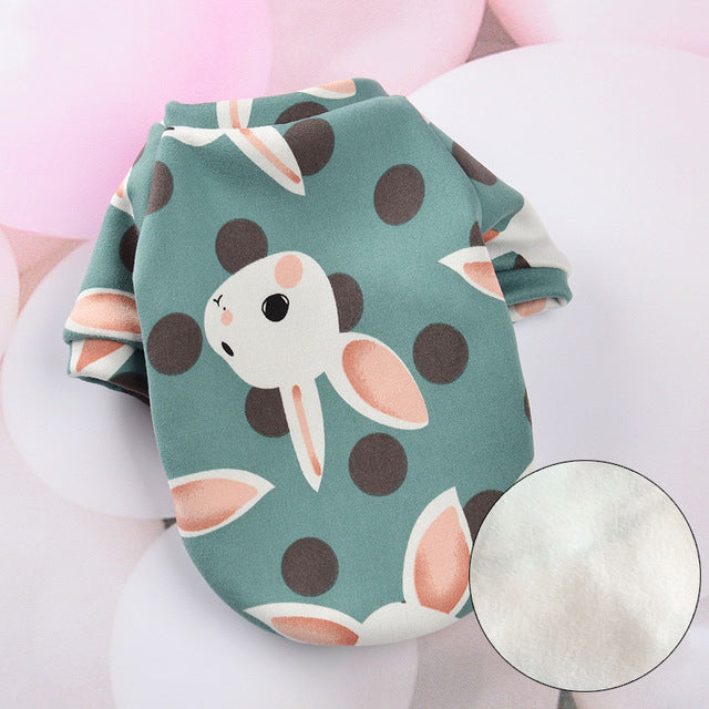 Rabbit Print Pet Cat Costume