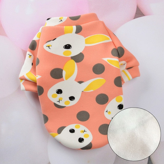 Rabbit Print Pet Cat Costume