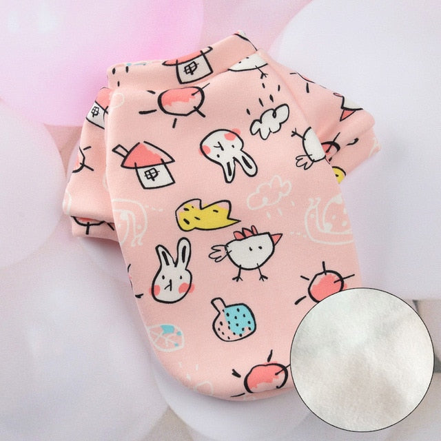 Rabbit Print Pet Cat Costume