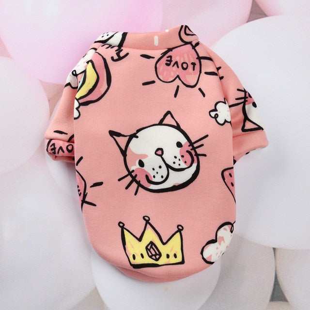 Rabbit Print Pet Cat Costume