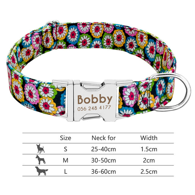 Nameplate Reflective pet collar