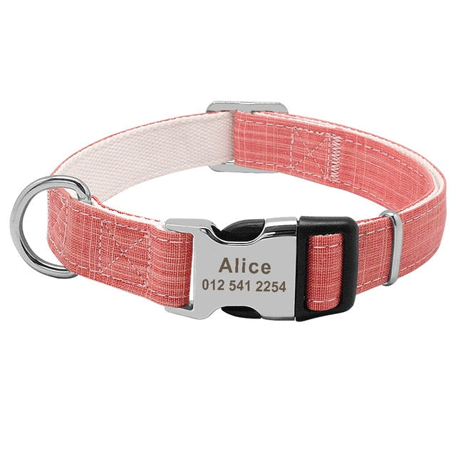 Nylon Engraved Puppy nameplate collar