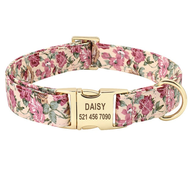 Nylon Engraved Puppy nameplate collar