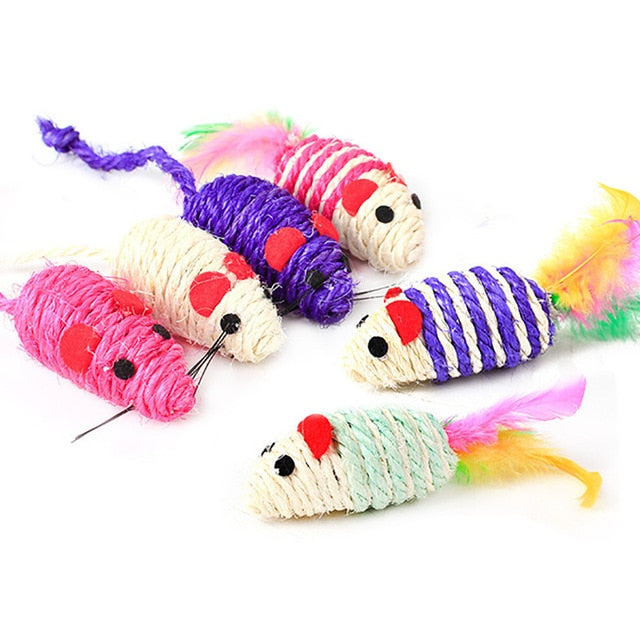 Cat Feather mice toy